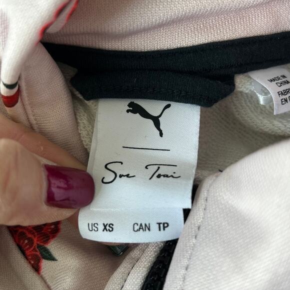 NWOT PUMA X Sue Tsai Xtg Floral Track Jacket In Olivine size XS fits XS or Small - Picture 11 of 12